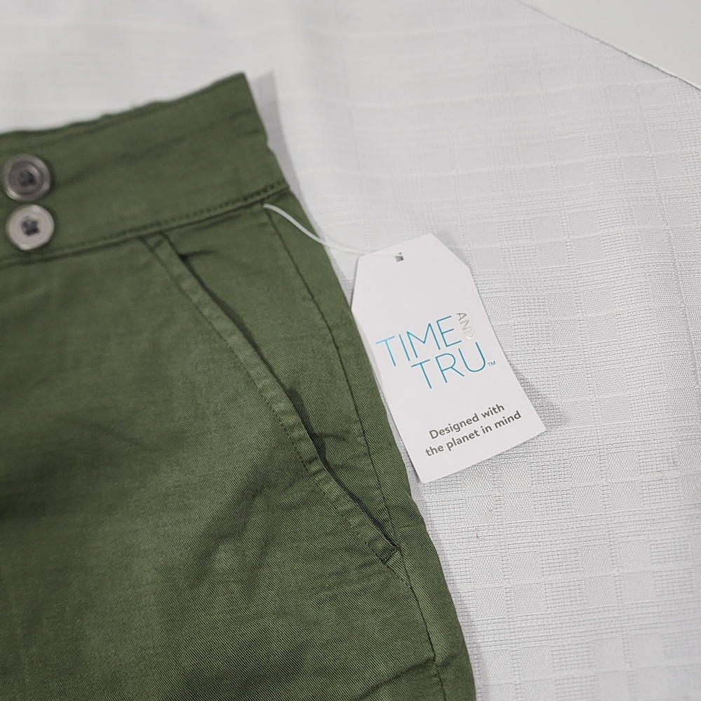 NWT Time And Tru Women's Utility Skort Size 16 Green - Picture 10 of 12